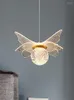 Lampy wiszące nowoczesne proste motyle LED LED BADY SYPIALNE