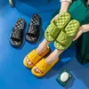 Tofflor Eva Round Head Open Toes Women Slippers Summer Non-Slip Comfor Beach Shoes Fashion Designer Badrumsplattform Hemskor 230419