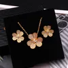 Blume Silber Gold Initiale Diamant Kreuz Anhänger Set Halskette geschichtete Halsketten für Frauen trendige Designer Mode solide Schmuck Party Hochzeitsgeschenke Geburtstag