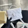 2023-bag make-up ontwerper Handtas kleine make-uptas vrouw handtas mini schoudertas crossbody caviar cowhide gewatteerde flip echt leer klein