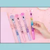 Stylos Gel Led Light Up Patte De Chat Kawaii Fun 0.5Mm Brillant Stylo Lumineux Papeterie Fournitures Scolaires Fête D'anniversaire Faveur Prix Carnaval Goo Dhjgp