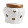 Vorratsflaschen Kreativer Keramik-Knoblauchhalter mit runden Bonbon-Kürbisform-Kanister-Keller-Topfgläsern