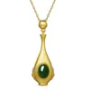 Pendentif Colliers Mengyi Bohême Vintage Charm Vase Collier d'or Incrusté Opale Femmes 9 2 5 Bijoux De Mariage En Gros Cadeau