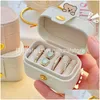 Jewelry Boxes Portable Mini Box Ring Organizer Earrings Storage Case Packaging Earring Holder Gifts Cases Drop Delivery Display Dh8Vl