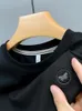 Мужские рубашки T 2023 дизайн моды дизайн бабочка футболка для вышивки мужская круглая шея летняя роскошная ледяная шелковая хлопок с коротким рукавом с коротким рукавом