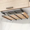 1pc Under Cabinet Hanging Chopping Board Drying Rack, Stainless Steel 2 Tiers Cutting Board Storage Rack, Under Cupboard Storage Organizer