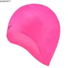 水泳キャップ大人高弾性水泳帽子男性女性防水スイミングプールキャップ保護耳長い髪大きなシリコンダイビングハットP230418NICE