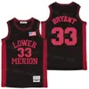 BRYANT College Jersey Moive Basketball ALL AMERICAN MCDONALDS ROYAL HS 8 33 LOWER MERION High School ALTERNATE COLOR-SPLIT SYLE University HipHop Uniform Man