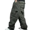 Men's Pants Wide Leg Hip Hop Pants Men Casual Cotton Harem Cargo Pants Loose baggy Trousers Streetwear Plus Size Joggers Men Clothing 230418