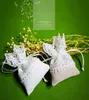 Sacs d'emballage cadeau en dentelle blanche pour bijoux, sac d'emballage à cordon de serrage pour bonbons, pochettes pour cadeaux de fête de mariage 6920259