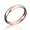 Anel de aço inoxidável liso simples de banda 4 cores anel de noivado anéis de casais de jóias de moda Acessórios para mulheres anéis Mulher atacado