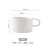 Mokken Ceramic Cup Macaron Coffee Frosted Simple Style Cafe Solid Color Office Afternoon Tea Home Fashion Mok