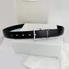 Bälte för kvinnor Äkta läder 3,0 cm bredd högkvalitativa män Designerbälten Y-spänne cnosme Dam midjeband Cintura Cintures Med låda