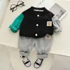 Abbigliamento per bambini 2023 Primavera Autunno Toddler Boys Abbigliamento Top Coat Pantaloni Abiti Abbigliamento per bambini Tute sportive per ragazzi Set di abbigliamento