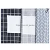 Tablier de cuisine Cuisine à la maison Plaid Imprimer Halter Tether Bandage Sans Manches Café Boutique Bbq Cuisson Drop Livraison Jardin Bar À Manger Dhgarden Dhjhf