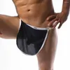 MUITAS MEN MEN Side Sexy Split Roupher Boxers respiráveis ​​shorts homens#39;