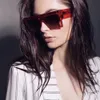 Gafas de sol cuadradas de gran tamaño Mujeres de moda con montura grande Gafas multifuncionales para exteriores Diseñador de lujo Mujeres Hombres Gafas de sol clásicas con montura grande para playa 40030