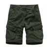 Shorts maschile per uomini pantaloncini da carico da uomo marchio Shorts tattici militari uomini cotone sciolto lavoro pantaloni corti casuali calare 230419