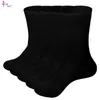 Sports Socks Sexywg 5 pares/conjunto de algodão de algodão masculino Bluebusiness preto homem respirável suave inverno para masculino