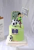 Andra festliga festleveranser Fotbollskaka topperdekor Soccer Boy First Happy Birthday Footbal Treat Theme Dessert Decoration9870354