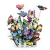 Objets décoratifs Figurines Bouquet de papillons Jardinière de jardin Coloré Fantaisie Piquets de papillon Décoration Décor extérieur Décoration de jardinage 230418
