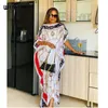 Vêtements ethniques Longueur de robe 130 cm Buste 130 cm Robes de mode Bazin Imprimé Dashiki Femmes Long Blouse Yomadou Color Pattern Oversize 230419