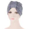 Femmes musulmanes Turban Cap Hijab Bandeau Intérieur Cap Couleur Unie Chimio Chapeau Bonnet Foulard Chapeaux Femme Wrap Cover Perte De Cheveux Caps