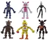 6 pcs/set Five Nights At Freddy's Action Figure Toy FNAF Bonnie Foxy Fazbear Bear Freddy Toys For Gift 2012033979602