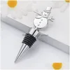 Barverktyg Jul Wine Stopper Santa Claus Elk Snowflake Metal Bottle Party Supplies