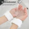 Wrist Spa Washband Microfiber Washing Face Wrist Wash Towel Band Wristband Scrunchies Absorbent Wrist Sweatband for Women Prevent Liquid from Spilling