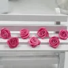 Fleurs décoratives 100 pièces à la main fleur Polyester ceinture Rose frisé vêtements de mariage vêtements petits accessoires en tissu Floral