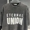 Men's T-Shirts 2023ss Vintage Washed Heavy Fabric T Shirt Men Women High Quality T-shirt Oversize Top Tees T230419