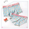 Underpants Couple Underwear Set Mens Boxer Shorts Men Middle Waist Women's Panties Summer COOL Printing High Quality Lovers