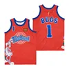 Moive Basketball Space Jam Jersey Tune Squad Looney 1 Bugs Bunny 23 LeBron James Legacy Superstar Monstars Checkered Lola Tunesquad Randed High School Team
