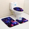 Pillow /Decorative Bath Mat Set Anti Slip Carpet Bathroom Rug Modern Cover Toilet Seat Doormat Absorbent 3pcs WY721