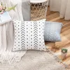 Oreiller géométrique couverture Boho décoratif jeter velours Trival moderne taies d'oreiller pour canapé canapé lit salon