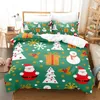 Beddengoed sets roze kerstset dekbed omslag vakantie king quilt decoratieve kinderslaapkamer el el