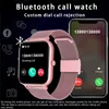 Nieuw Bluetooth Antwoord Bel Smart Watch Women Dial Call Fitness Tracker IP67 Waterdichte smartwatch voor iOS Android Watch Men Women