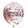 Party Decoration 12Inches Balloons Eid Mubarak Round Ramadan Latex Balloon Supplies Clear Mubaraks Moon Star Castle Sequins Of 0 75F Dhifs