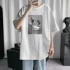 Magliette da uomo HybSkr American Vintage Graphic Tshirt Manica corta Oversize Maschio Casual Tee T Shirt Harajuku Abbigliamento 230419