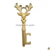 Openers 5 Colors Deer Head Beer Bottle Opener Keychain Portable Metal Corkscrew Household Kitchen Tool Drop Delivery Home Gar Dhgarden Dhdt7