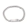 Braccialetti a maglie 6mm Acciaio inossidabile Curb Catena cubana Chiusura magnetica Punk Uomo Bracciale Gioielli Trendy Polsino maschile Regalo all'ingrosso GL0057