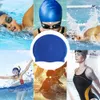Simmössor 1/2st Simningskåpor Silikon Vattentäta dykningslock Långt hårpoolhatt med öronskyddsskydd Simkåpor för män Kvinnor Kids P230418