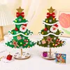 Party Games Crafts Christmas Tree Craft Kit för barn Diy Decoration Handgjorda leksaker Puzzle Kit Toy Gifts Kids 231118