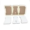 Quadros e molduras sublimação em branco Papai Po Pais do dia Gift Transferência de calor MDF Álbum criativo Diy Crafts Birthday Gi Dhgarden dhkqw