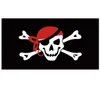 Jolly Roger Flags Bandana Vermelha Caveira Ossos Cruzados Pirata direto da fábrica 90x150cm6253282