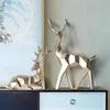 Dekorativa föremål Figurer hartshjortstaty Heminredning Figurer Reninskulptur White Deers Deces Scandinavian Home 231117