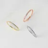 Bandrings ringen voor vrouwen delicate dunne sierlijke ring kubieke zirconia Jewellry Party Engagement Gift for Girls Fashion Jewelry R157