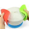 Resistência a temperatura de alta temperatura 18 cm de silicone manta alimento material placemat não deslizamento acessórios de cozinha de tapete de cozinha gadgets