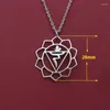Подвесные ожерелья 10 шт. 3 -й чакра ожерелье из нержавеющей стали Манипура, подставки для контроля власти и свободы быть собой